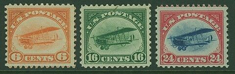 USA Scott# C1-C3  Air post Set of 3 Stamps MLH