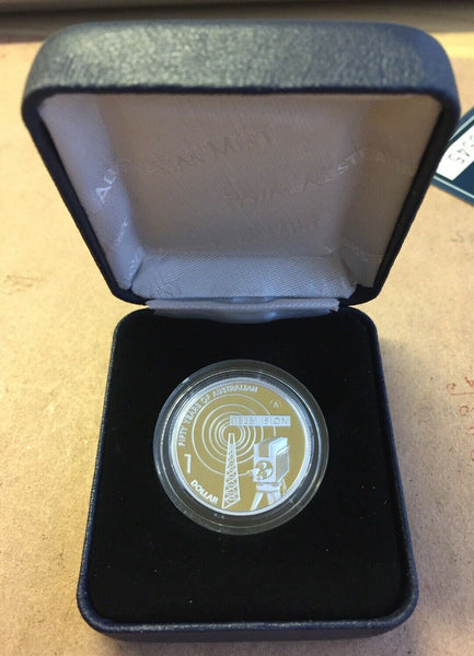 2006 RAM $1 50 Years Of Australian Television Silver  Proof Coin