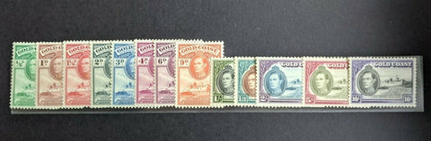 Gold Coast SG 120/32 Set of Stamps 1/2d to 10/- MUH