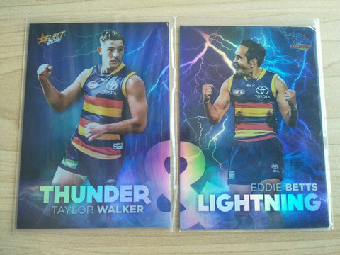 Select 2016 Thunder & Lightning Adelaide Set TL1 Taylor Walker TL2 Eddie Betts