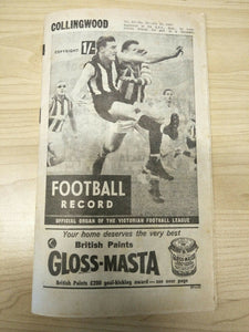 VFL 1964 July 25 Football Record Collingwood v Footscray