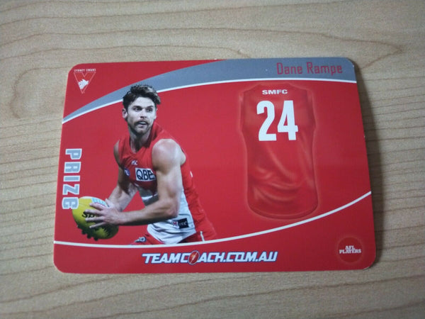 2020 Teamcoach Prize Football Card Dane Rampe Sydney P-16b