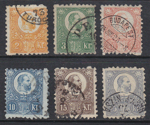 Hungary Austria SG  8/13 Set of 6 Used