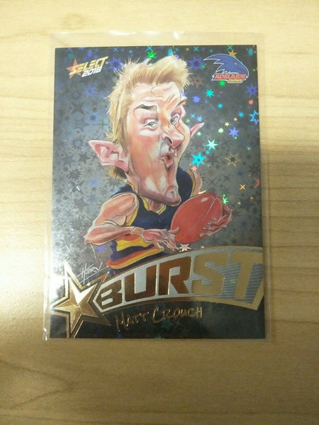 Select 2018 Black Starburst Matt Crouch Adelaide No. 406/600