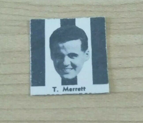 VFL 1956 Argus Newspaper Fireside Footballers Collingwood T Merrett Football Card