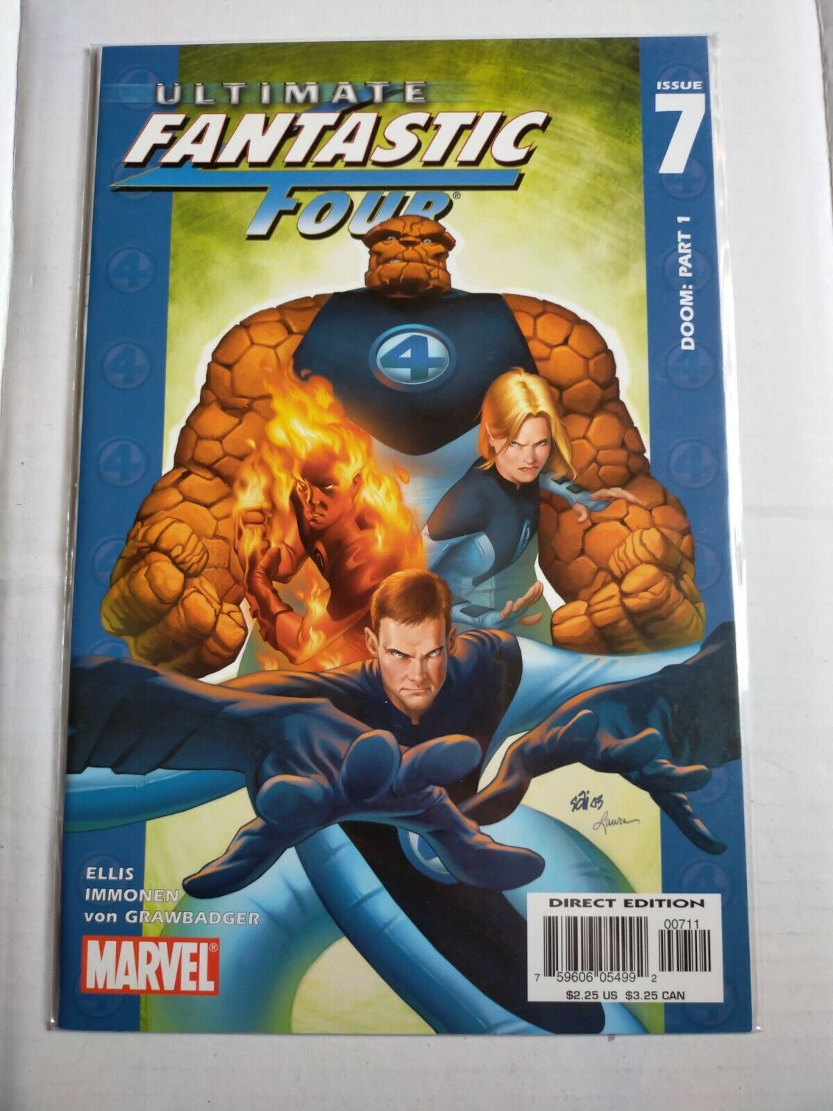 Marvel Comic Book Ultimate Fantastic Four Doom: Part 1 No.7
