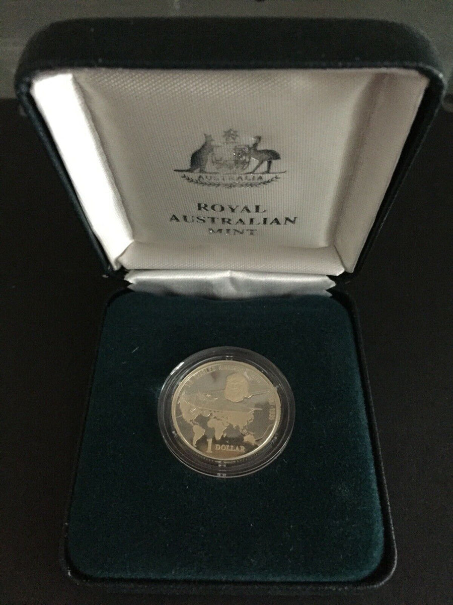 Australia 1997 Royal Australian Mint $1 Sir Charles Kingsford Smith Si ...