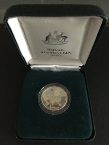 Australia 1997 Royal Australian Mint  $1 Sir Charles Kingsford Smith Silver Proof Coin