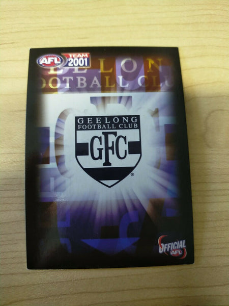 2001 Teamcoach Gold Prize Card Geelong 291 Steven King