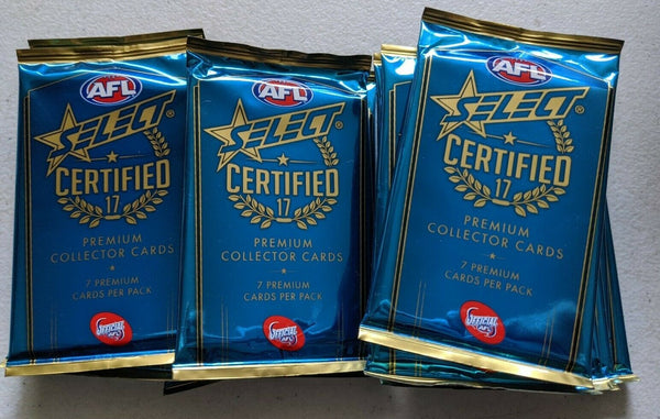 2017 AFL Select Certified 10 x Sealed Packets