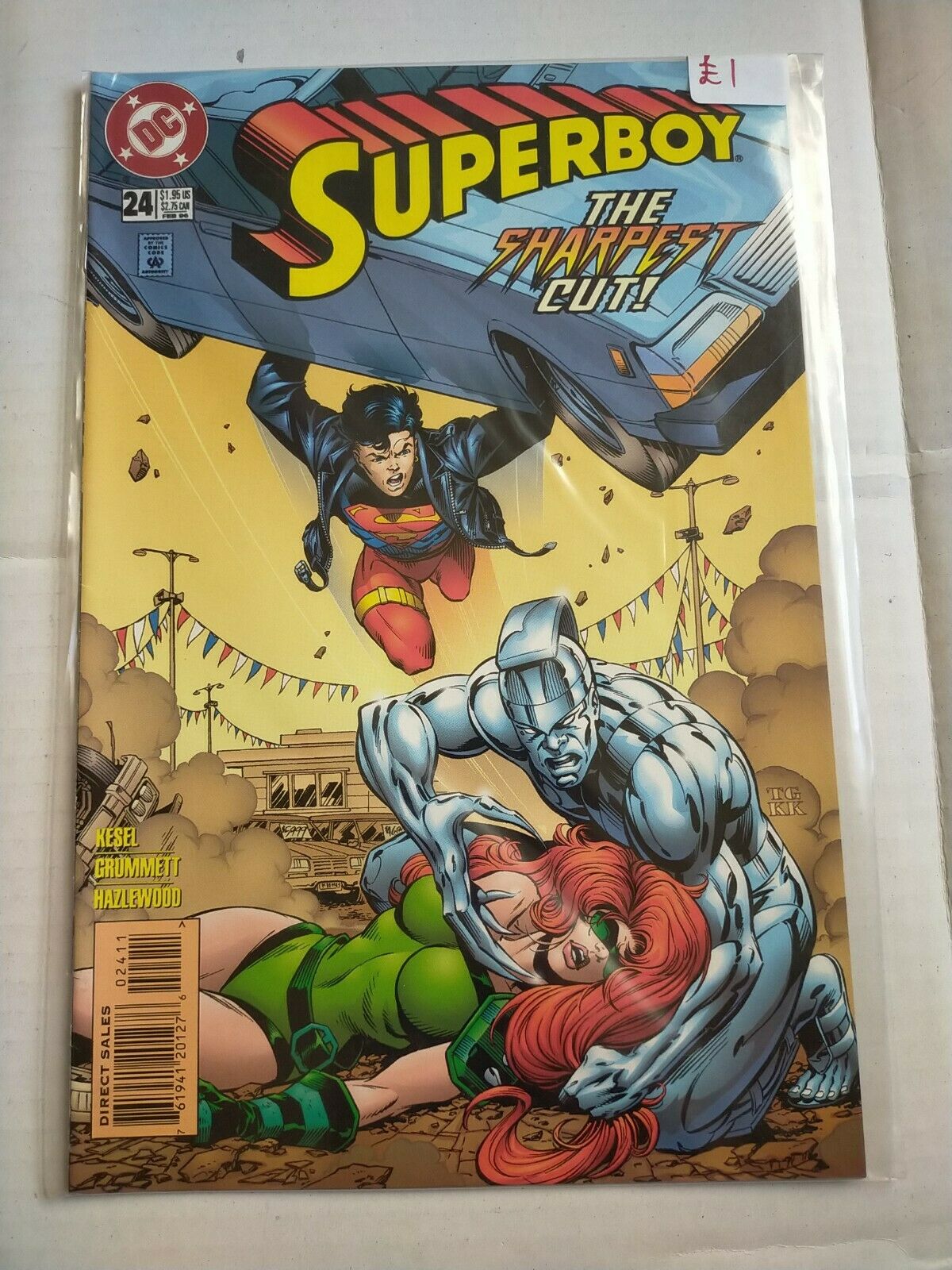 DC 24 February 1996 Superboy Comic