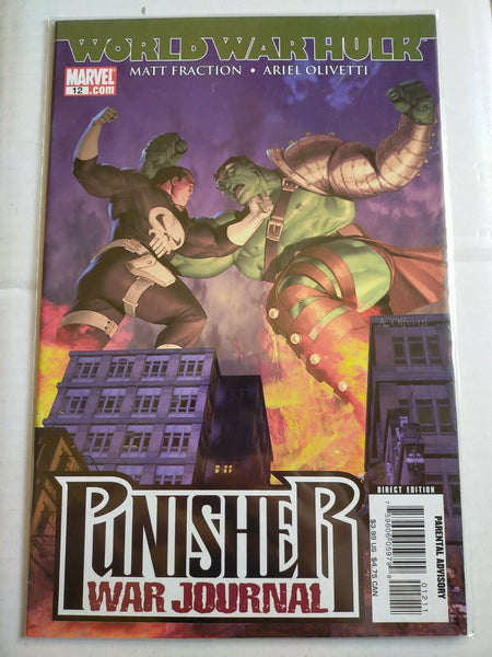 Marvel 2007 World War Hulk Punisher War Journal Comic #12