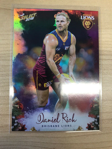AFL 2018 Select Christmas Holofoil Card X20 - Brisbane Lions, Daniel Rich