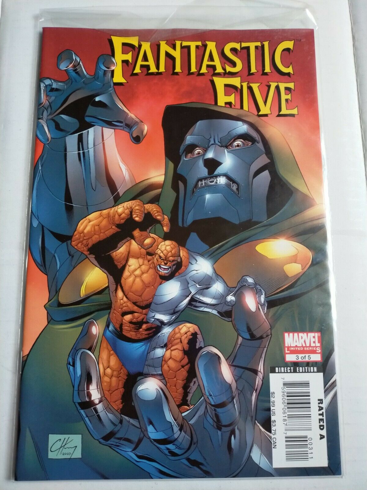 Marvel Comic Book Fantastic Five Limited Series No.3 of 5