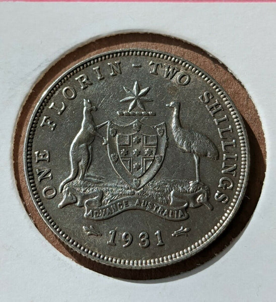 Australia 1931 Florin Two Shillings Very Fine