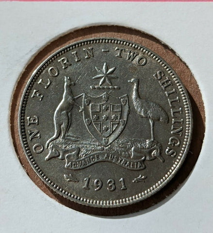 Australia 1931 Two Shillings One Florin Very Fine