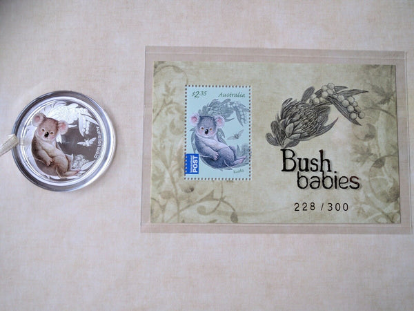 2011 Bush Babies Series PNC and Silver Coin Folder Limited 228/300