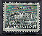 Sweden SG 176 5k green Royal Palace Stockholm mint