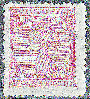 Victoria Australian States  SG 114 4d deep rose Mint no gum