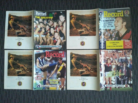 Lot Of 1994 AFL Football Records Collingwood Games x 22