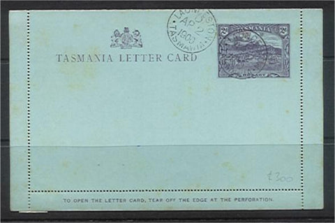 Tasmania 2d GREAT LAKE A fisherman's Paradise. Fishing Pictoria Letter card, cto