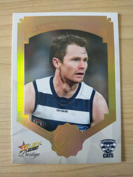 2020 Select Prestige Brownlow Vote Getters Patrick Dangerfield Geelong No.018/80