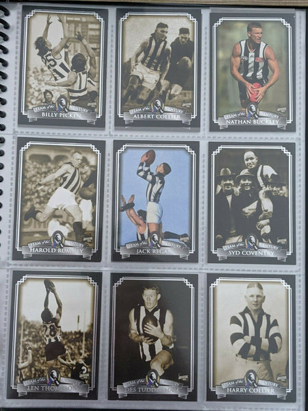 Collingwood AFL Hall Of Fame Card Collection (110)+ 9 Signatures Limited 66/250