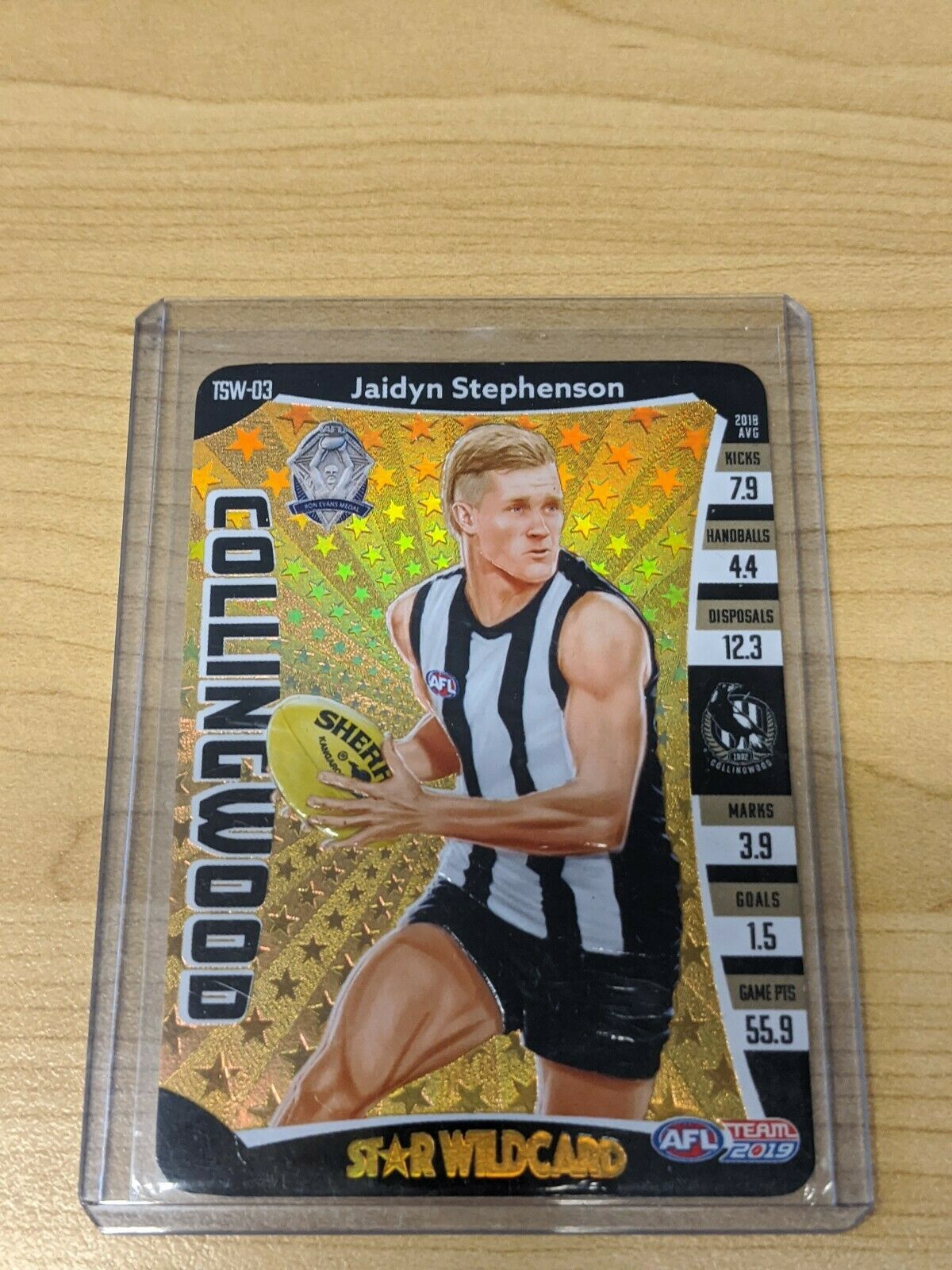 2019 Teamcoach Jaidyn Stephenson Trophy Star Wildcard Collingwood TSW-03