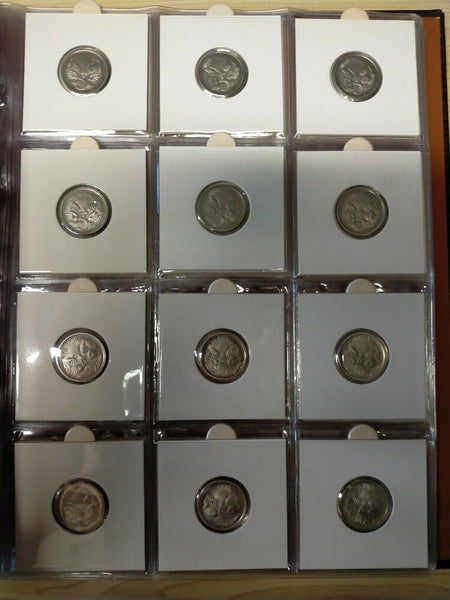 Australian 1966-1998 Proof 5c And 10c Collection In Album