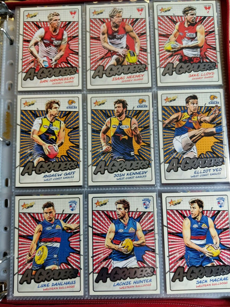 2018 AFL Select Footy Stars A Graders Complete Set