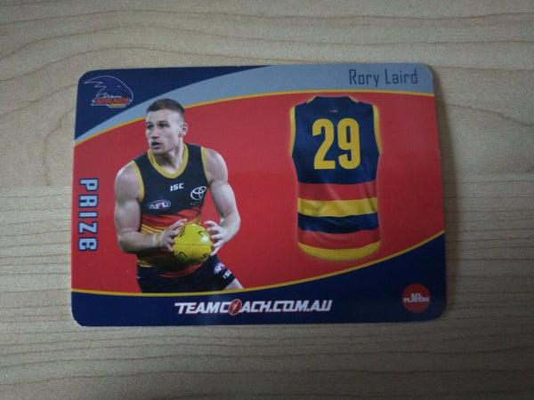2020 Teamcoach Prize Football Card Rory Laird Adelaide P-01a