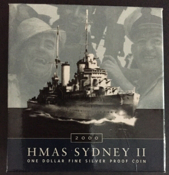 2000 HMAS Sydney $1 Silver  Proof Coin