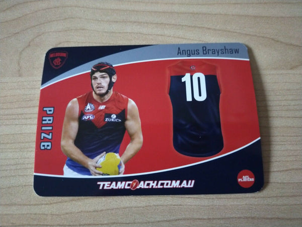 2020 Teamcoach Prize Football Card Angus Brayshaw Melbourne P-11a
