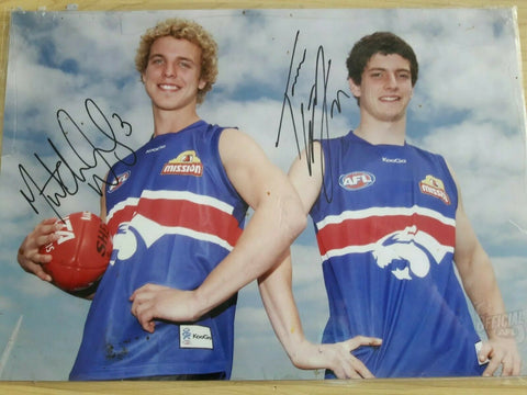 Hand Signed Photo Of Rookies Mitch Wallis And Tom Liberatore