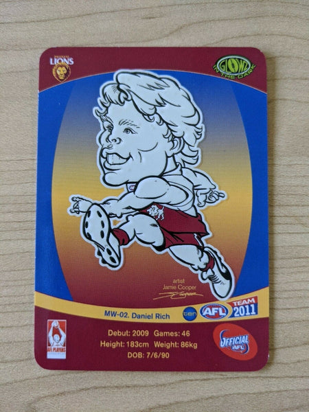 2011 AFL Teamcoach Sample Card MW-02 Daniel Rich