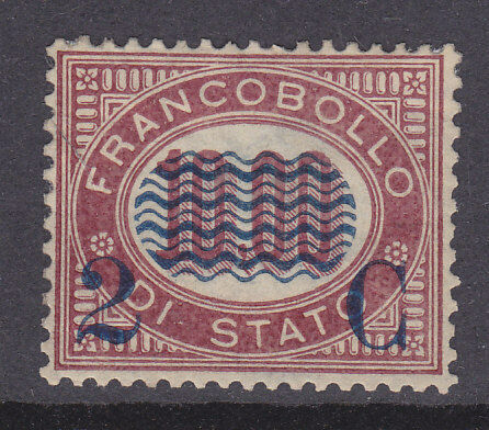 Italy SG 30 1878 2c on 10l. red Mint