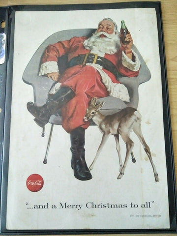 Coca-Cola 1956 Advertisement - Santa