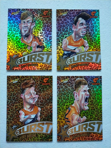 2020 Select Footy Stars Leopard Star Bursts GWS Giants Team Set