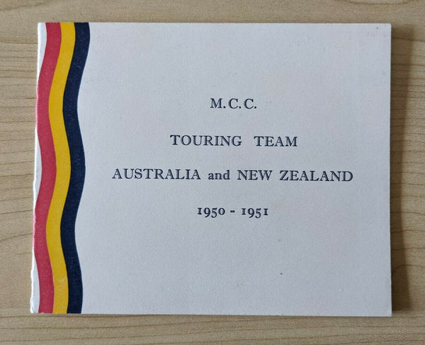 Cricket 195-51 MCC England Touring Team Australia & NZ. Christmas Card & Team Photo