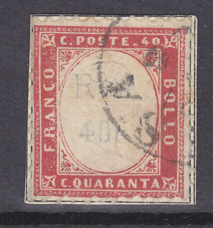 Italy SG 3 1862 40c red Used