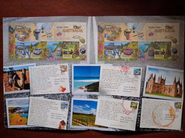 2012 Road Trip Australia Special Minisheet Limited Edition Folder 167/500