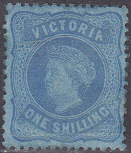 Victoria Australian States SG 186 1/- deep blue/blue Mint