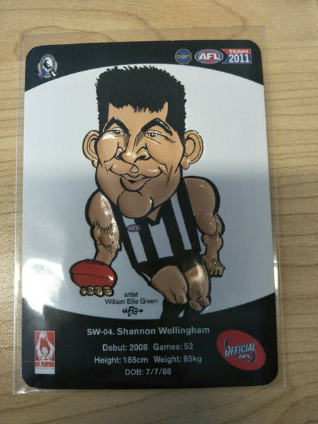 2011 Teamcoach Star Wildcard Sharrod Wellingham Collingwood SW-04