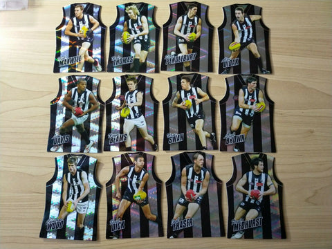 2010 Select Champions Jersey Die Cut Collingwood Team Set Of 12 Cards