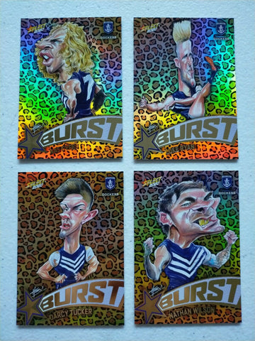 2020 Select Footy Stars Leopard Star Bursts Fremantle Team Set