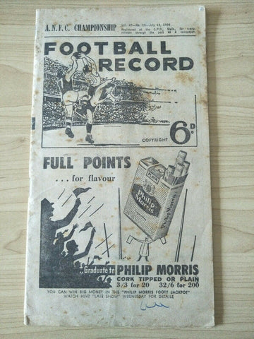 VFL 1958 A.N.F.C. Championship Football Record VFL v Western Australia