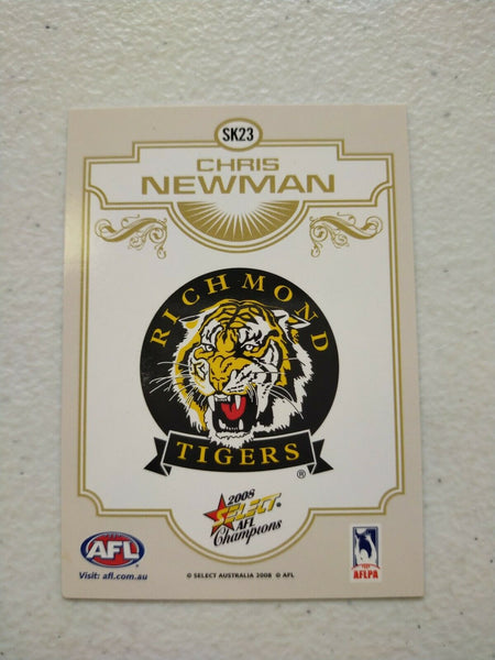 2008 Select AFL Champions Sketch Card Chris Newman Richmond