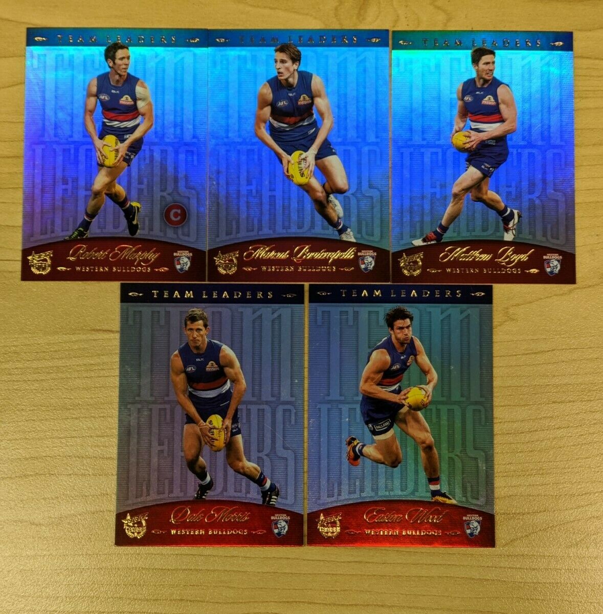 2016 Select Certified Team Leaders X 5 Western Bulldogs TL112-6 Murphy Bont Wood