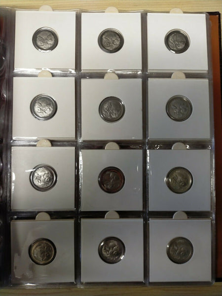 Australian 1966-1998 Proof 5c And 10c Collection In Album