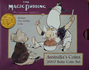 Australia 2007 Royal Australian Mint Uncirculated Baby Set including  $1 Lindsay coin which is unique to this set